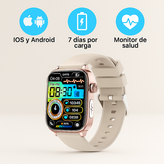 Reloj Inteligente ECG con Monitor de Salud y Notificaciones