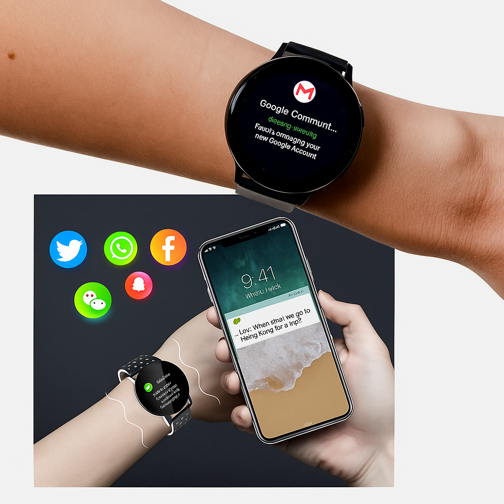 Reloj Inteligente Fitness Impermeable con Monitor de Salud