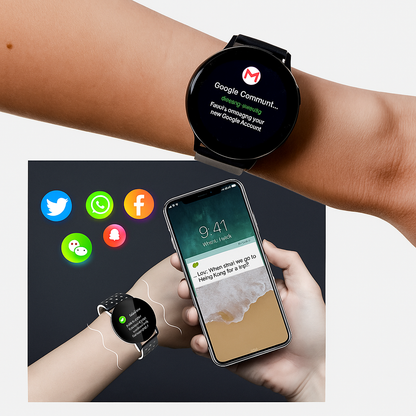 Reloj Inteligente Fitness Impermeable con Monitor de Salud