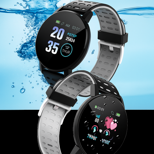 Reloj Inteligente Fitness Impermeable con Monitor de Salud