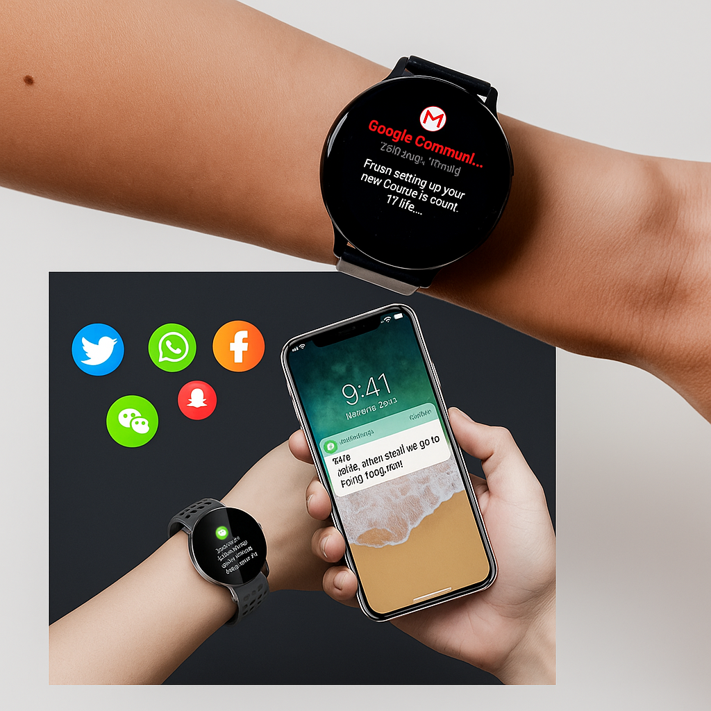 Reloj Inteligente Fitness Impermeable con Monitor de Salud