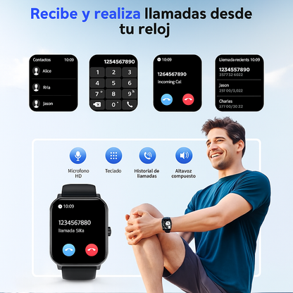 Reloj Inteligente Monitoreo Glucosa No Invasivo Salud