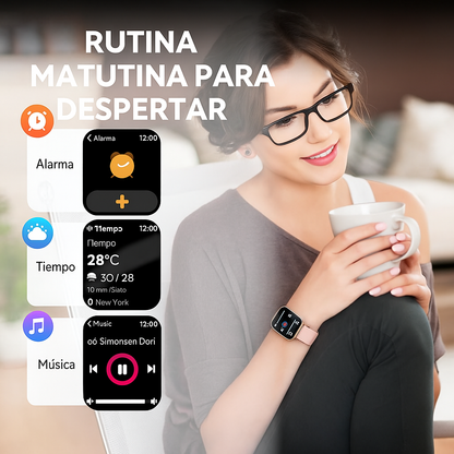 Reloj Inteligente Monitoreo Glucosa No Invasivo Salud