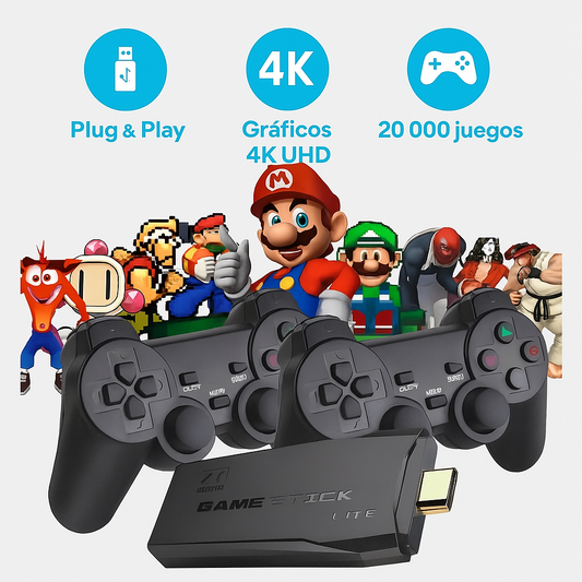 Consola Retro 4K con 20000+ Juegos Clásicos
