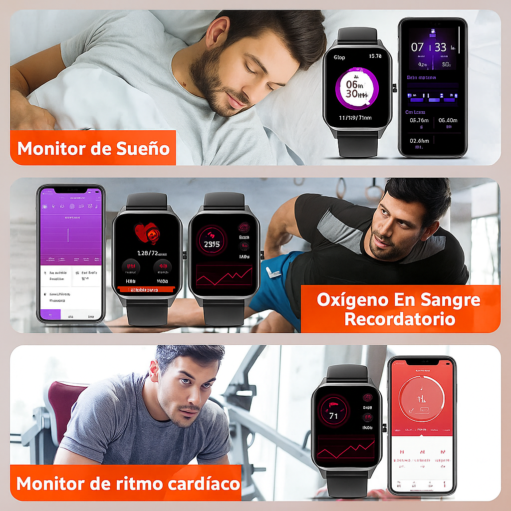 Reloj Inteligente Salud No Invasivo con GPS