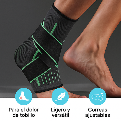 Manga de Compresión para Tobillo con Soporte Ajustable