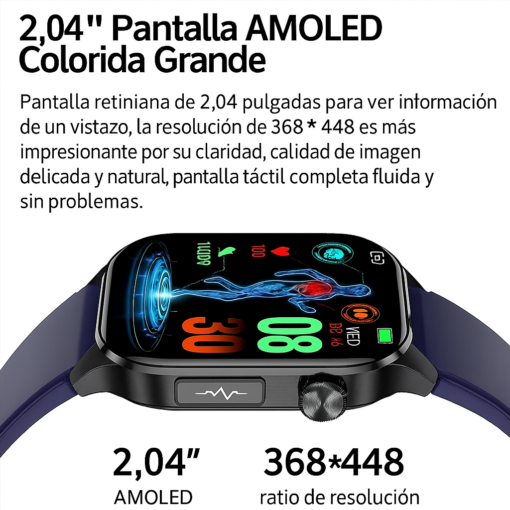 Reloj Salud Inteligente para Adultos Mayores con SOS