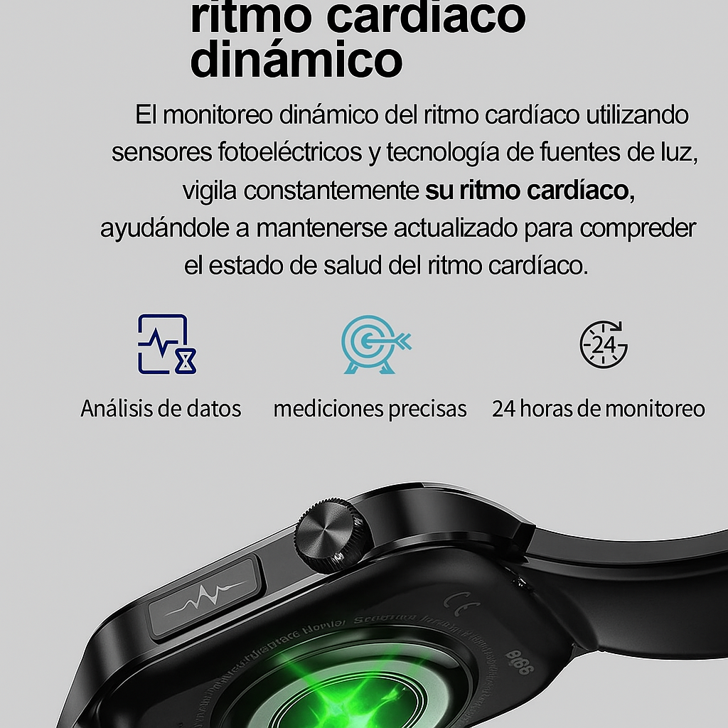 Reloj Salud Inteligente para Adultos Mayores con SOS