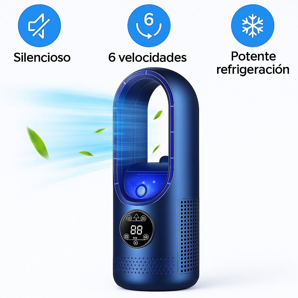 Aire Acondicionado Portátil Silencioso Sin Aspas 2025