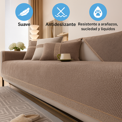 Funda de Sofá Chenille Antideslizante CozyGuard