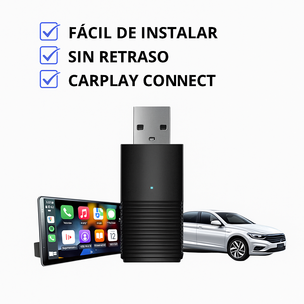 Adaptador CarPlay Inalámbrico Apple y Android