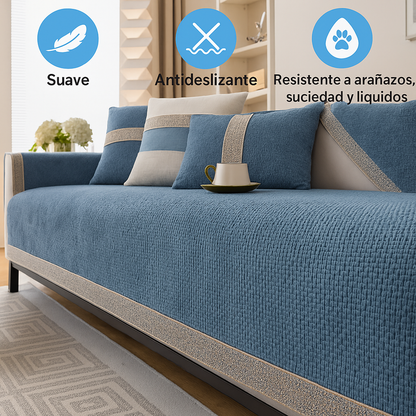 Funda de Sofá Chenille Antideslizante CozyGuard