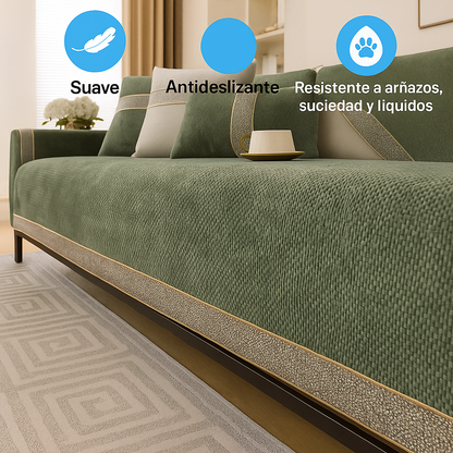 Funda de Sofá Chenille Antideslizante CozyGuard