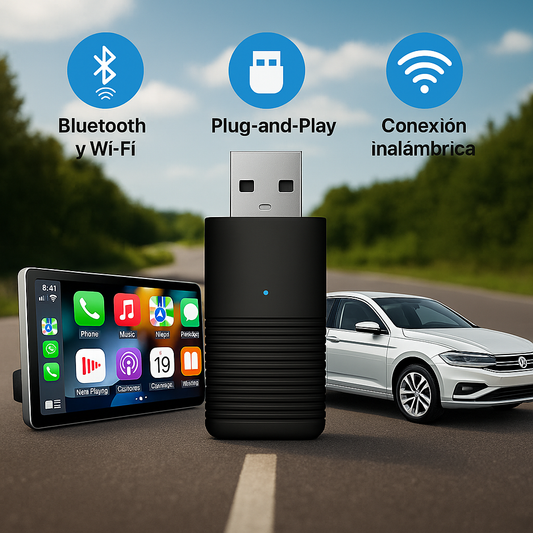 Adaptador CarPlay Inalámbrico Apple y Android