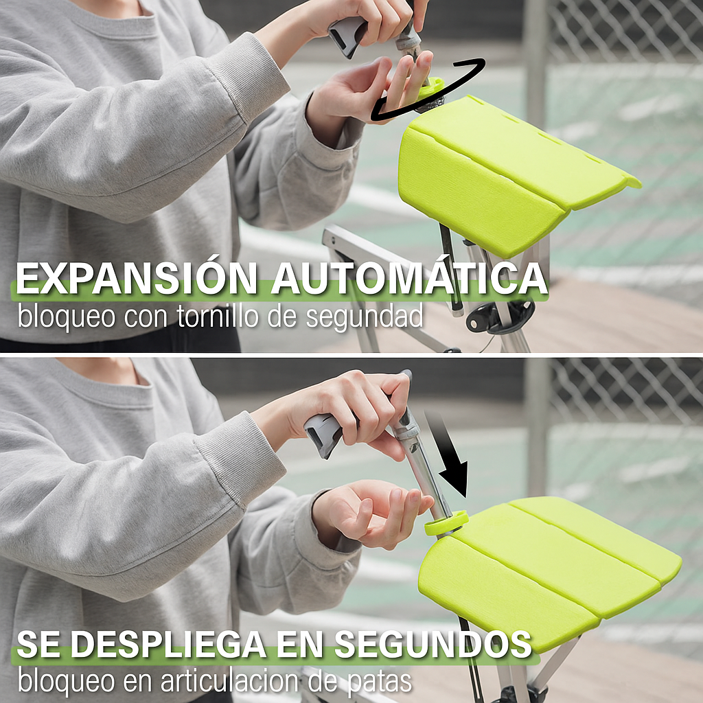 CrutchSeat Taburete Plegable para Muletas Portátil
