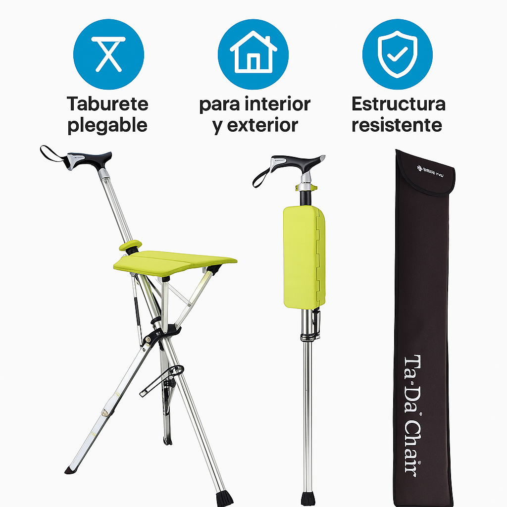 CrutchSeat Taburete Plegable para Muletas Portátil