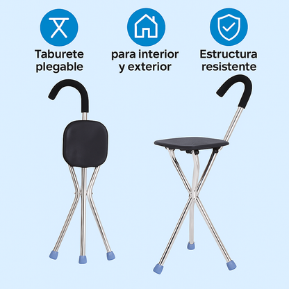 CrutchSeat Taburete Plegable para Muletas Portátil