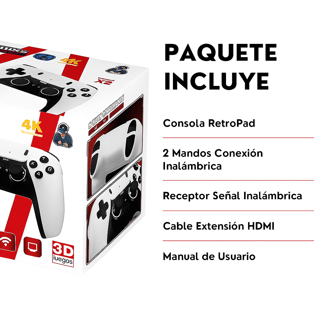 Consola Retro 60000 Juegos Clásicos Inalámbrica