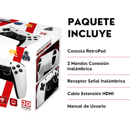 Consola Retro 60000 Juegos Clásicos Inalámbrica