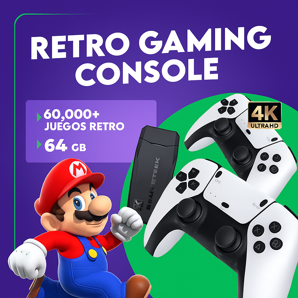 Consola Retro 60000 Juegos Clásicos Inalámbrica
