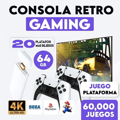 Consola Retro 60000 Juegos Clásicos Inalámbrica