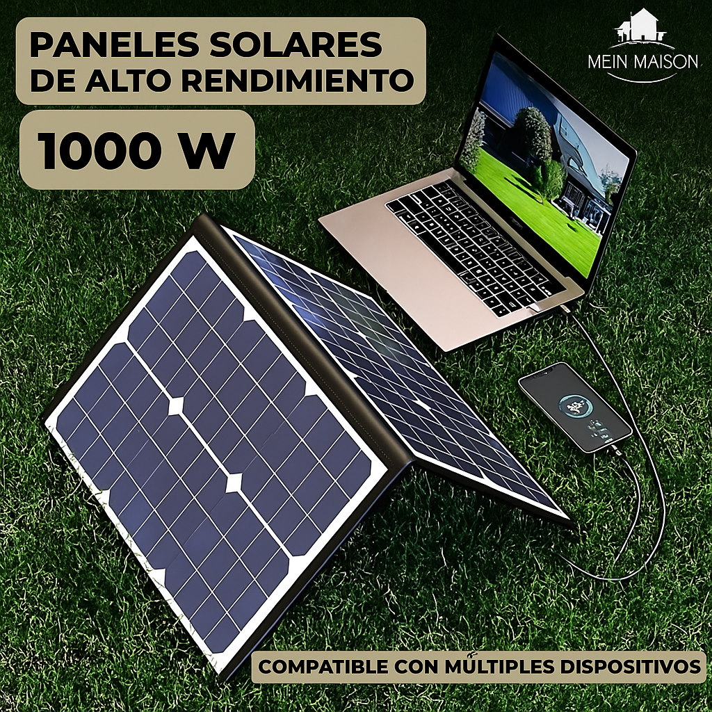 PowerFlex 1000W Panel Solar Plegable Portátil