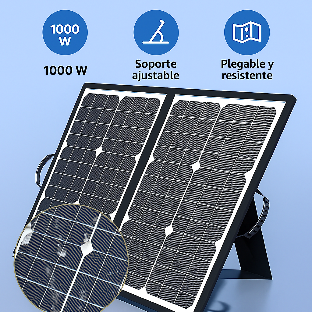 PowerFlex 1000W Panel Solar Plegable Portátil