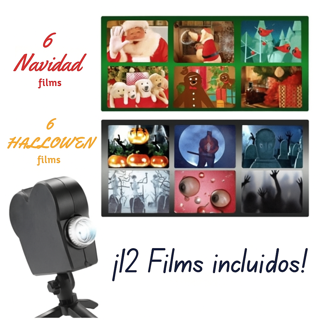 Proyector Holográfico Navideño y de Halloween