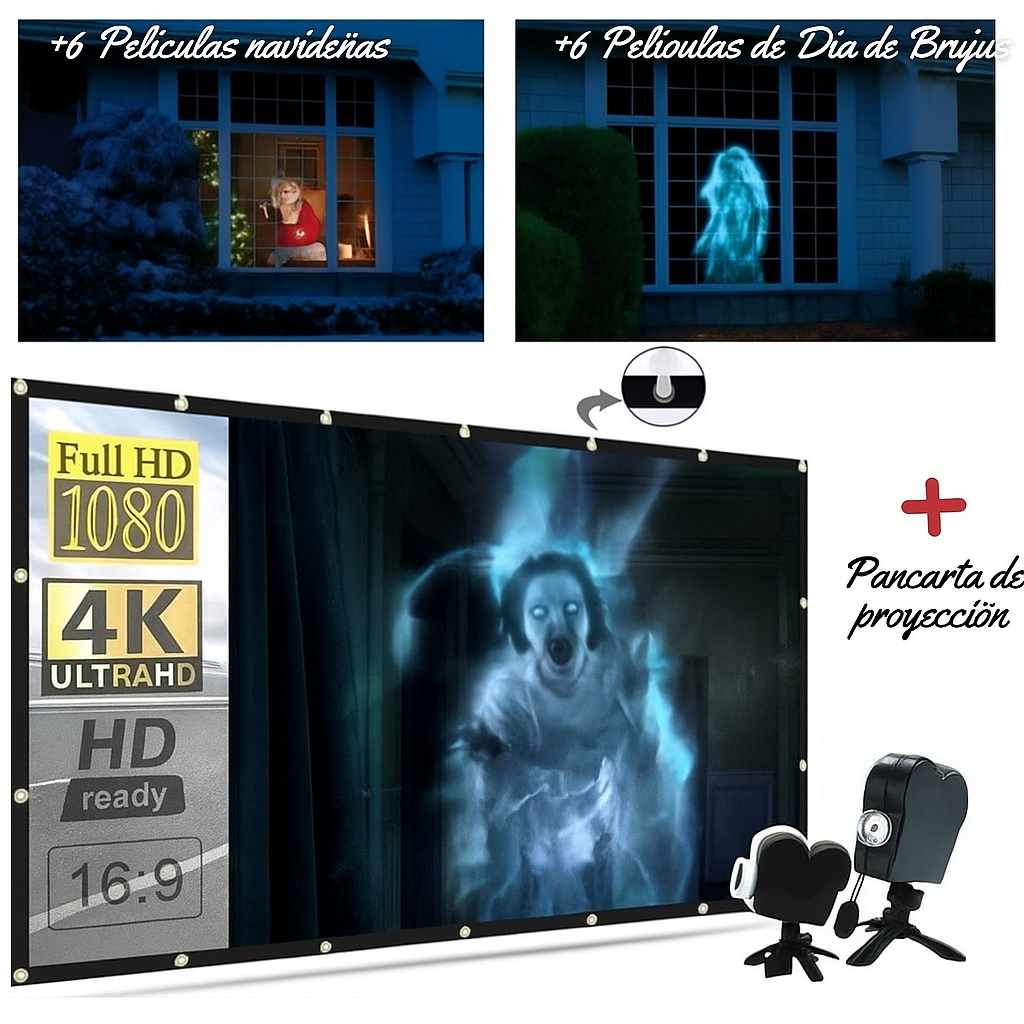 Proyector Holográfico Navideño y de Halloween