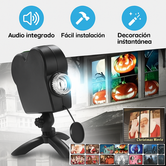 Proyector Holográfico Navideño y de Halloween