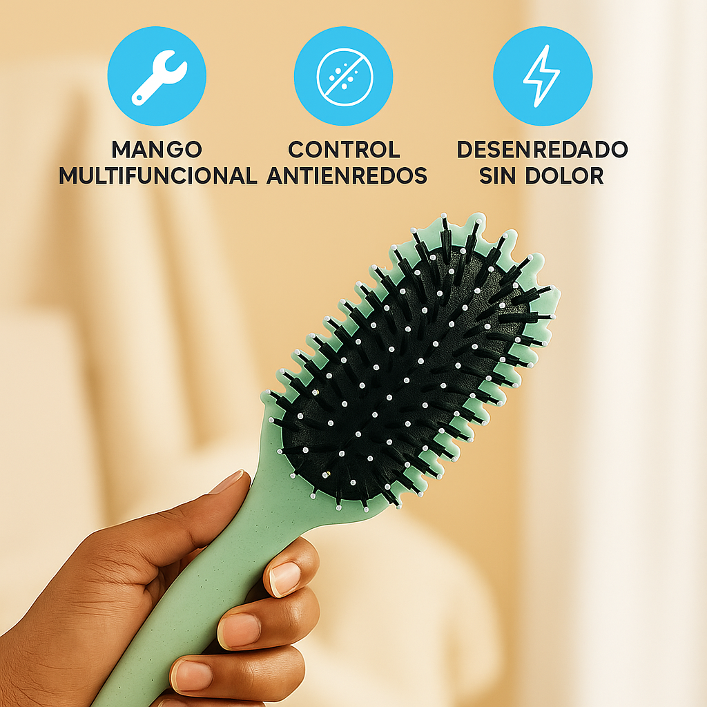 CurlDefine Cepillo Desenredante Antifrizz para Rizos