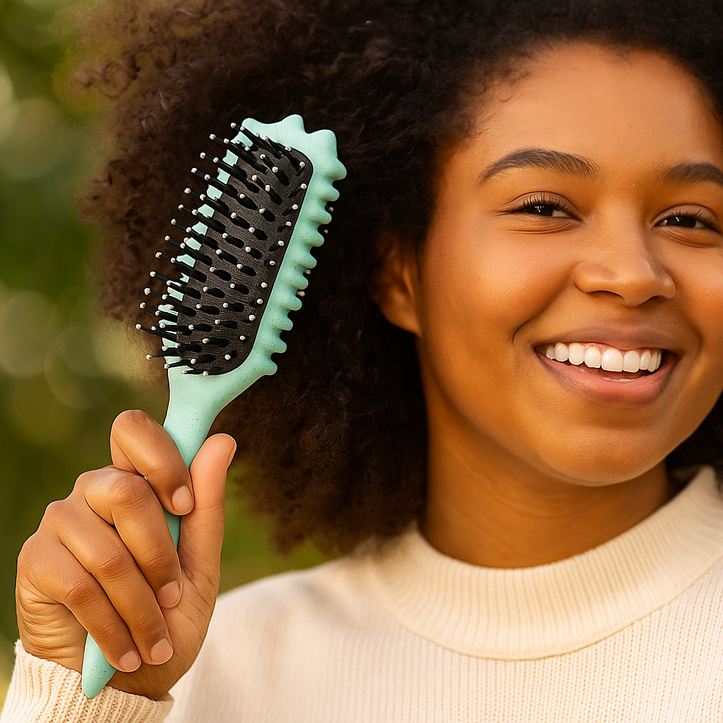 CurlDefine Cepillo Desenredante Antifrizz para Rizos