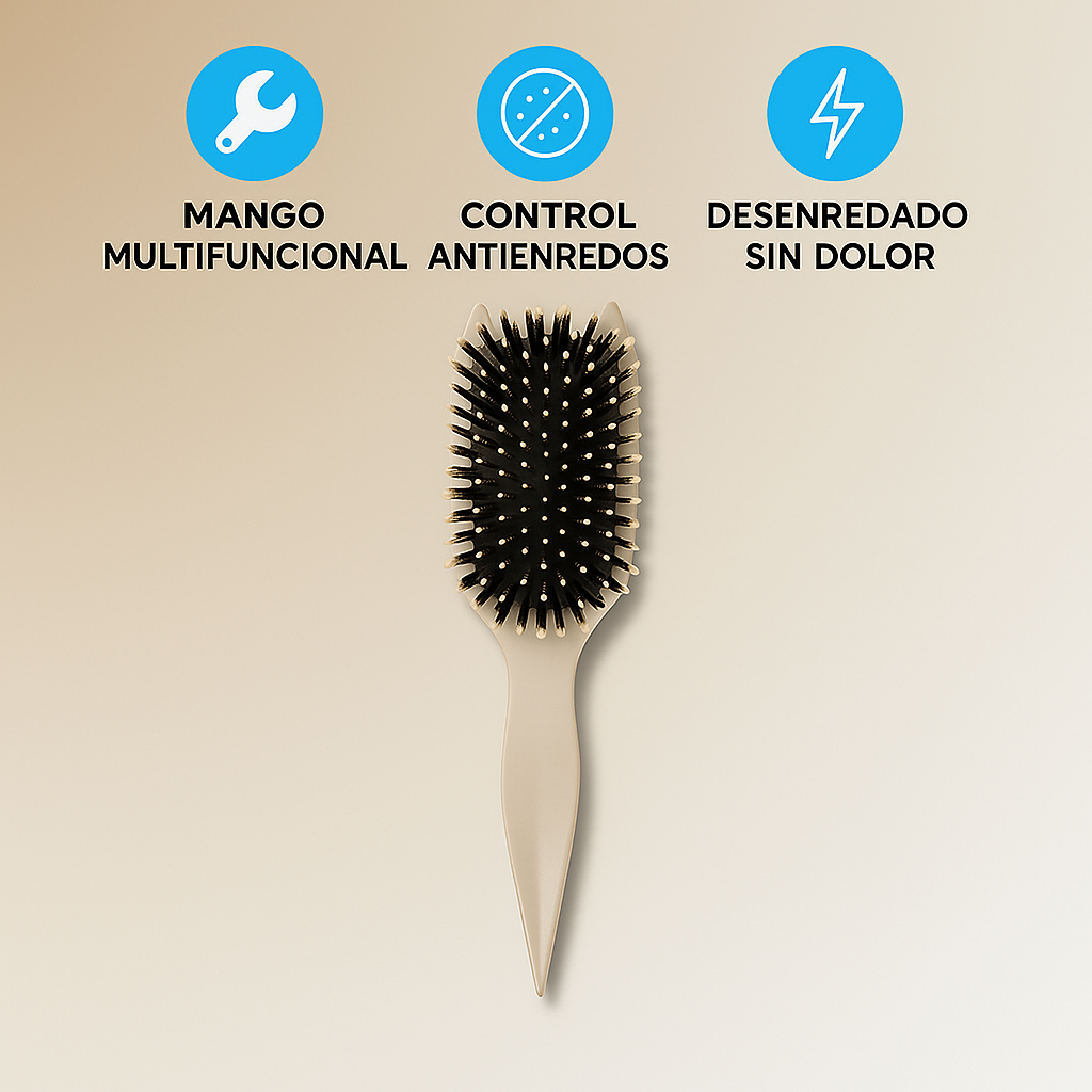 CurlDefine Cepillo Desenredante Antifrizz para Rizos