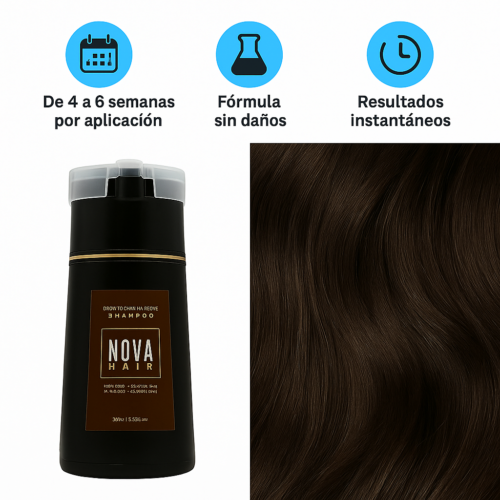 Champú Tinte Rápido sin Daños para Cabello