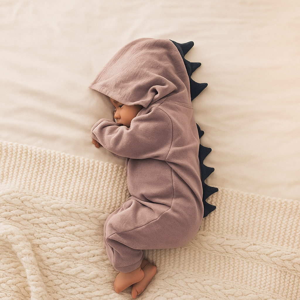 Conjunto Bebé Algodón Monito Dinosaurio