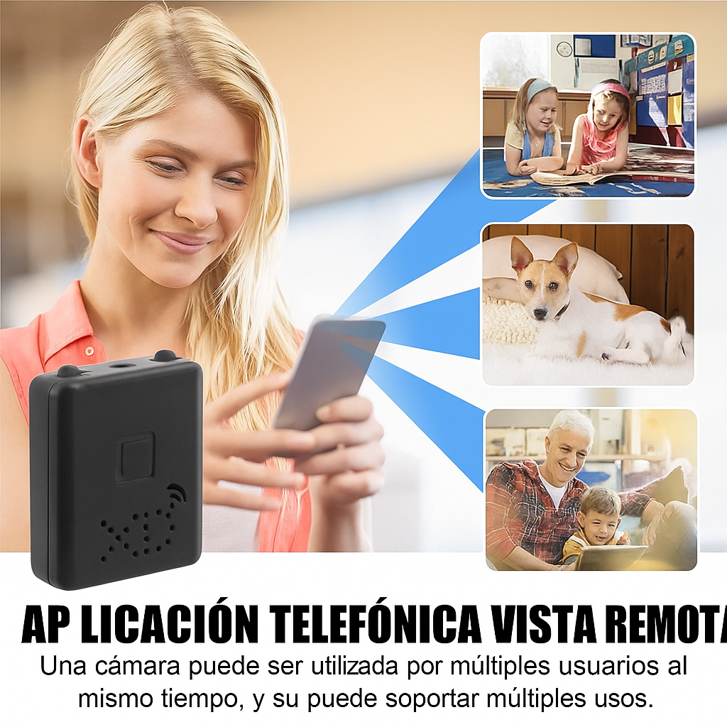 Mini Cámara Oculta Inalámbrica WiFi HD