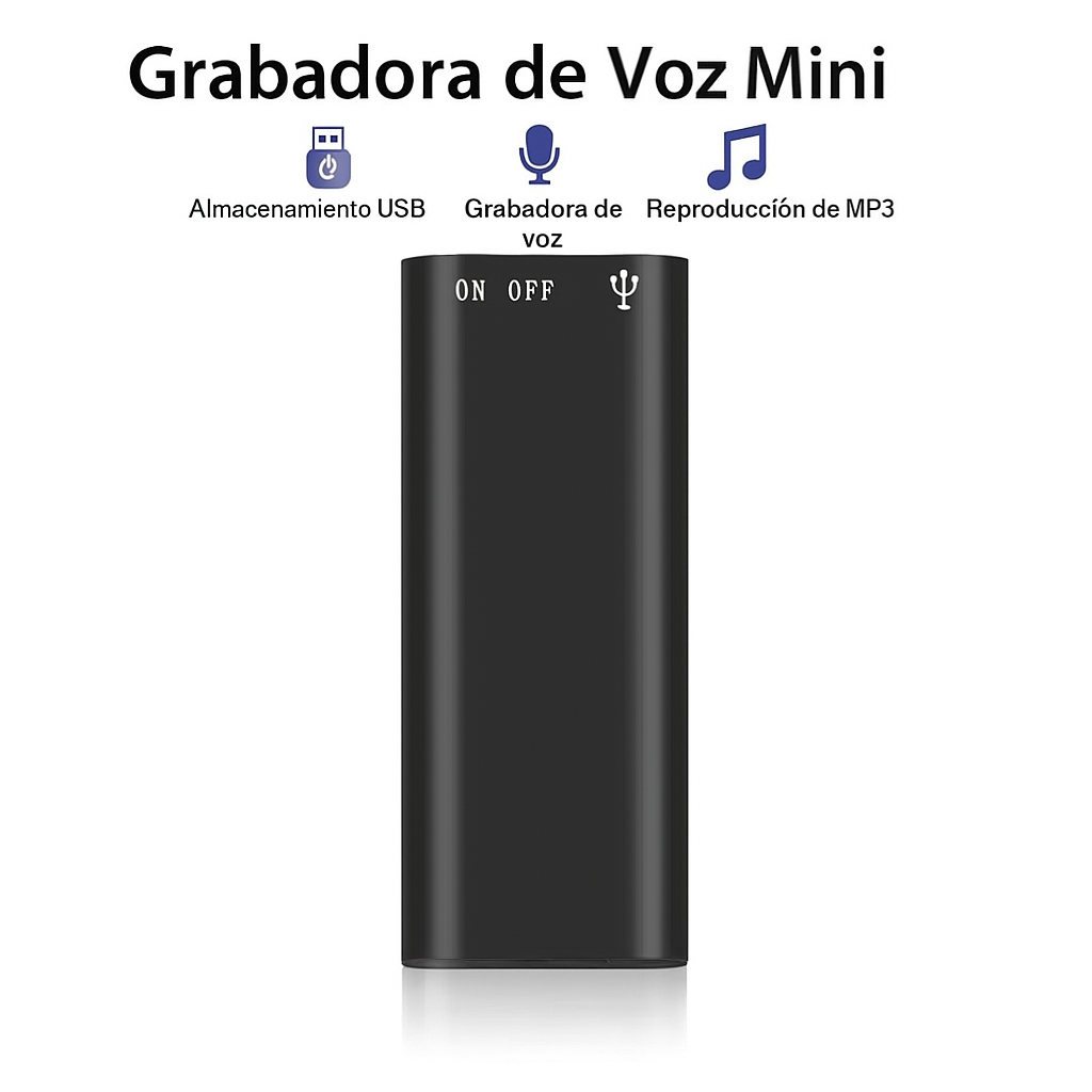 Grabador de Voz Oculto Compacto 16GB