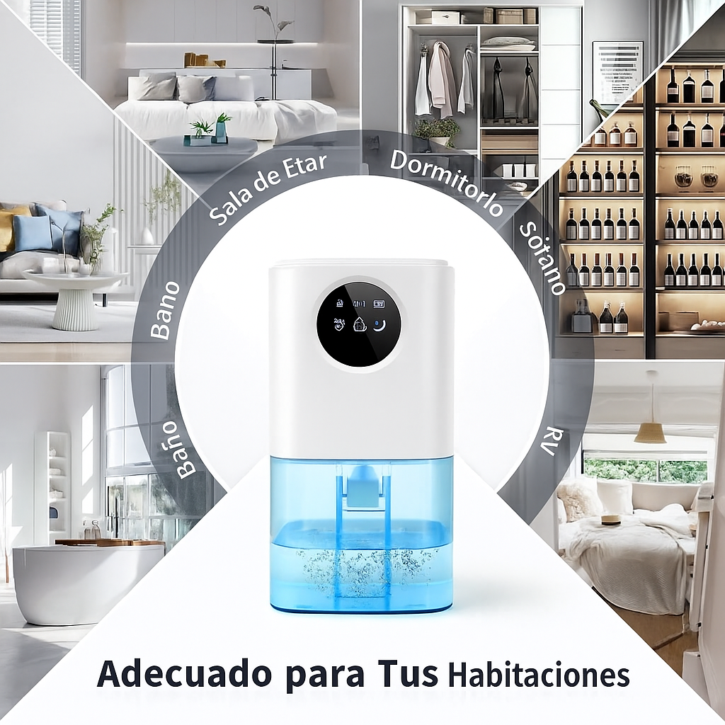 Deshumidificador Silencioso para Dormitorio y Baño