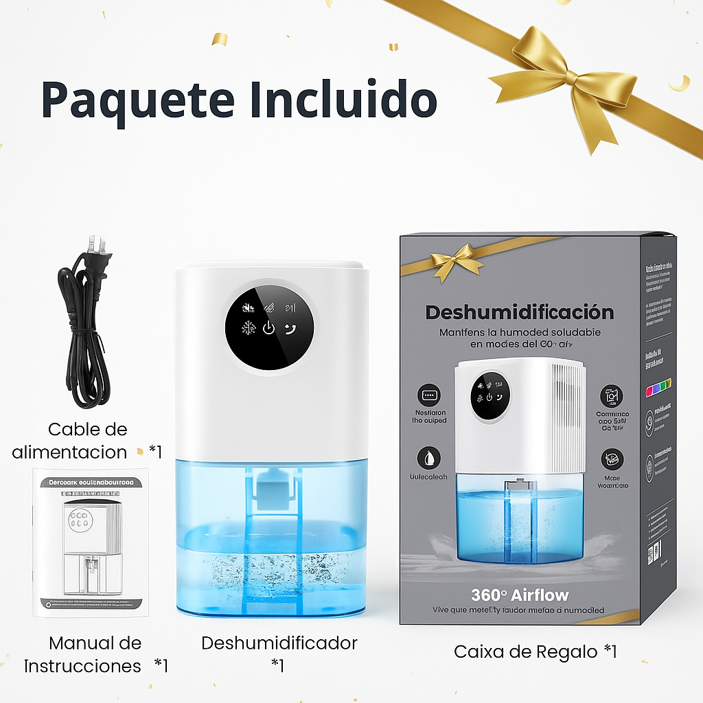 Deshumidificador Silencioso para Dormitorio y Baño