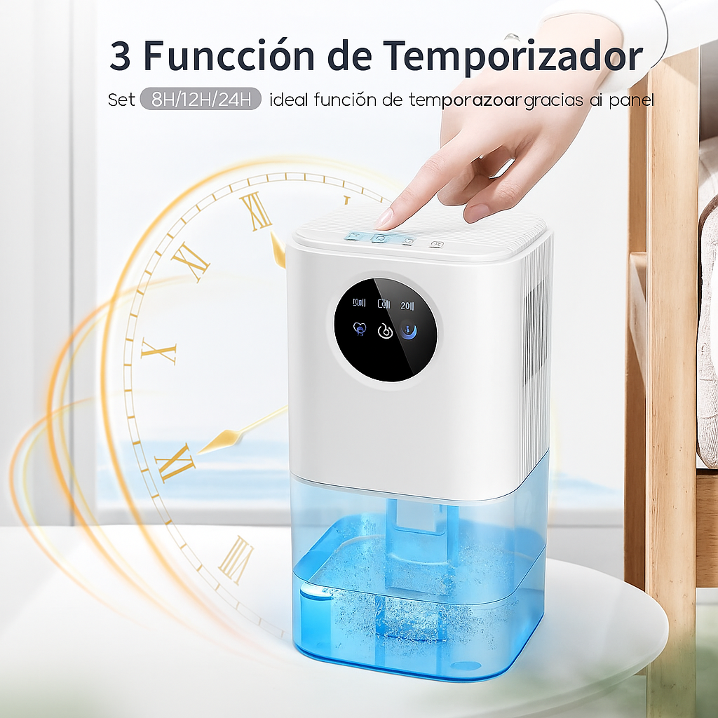 Deshumidificador Silencioso para Dormitorio y Baño