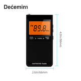 Radio Portátil de Bolsillo AM/FM con Alerta Meteorológica
