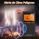 Radio Portátil de Bolsillo AM/FM con Alerta Meteorológica