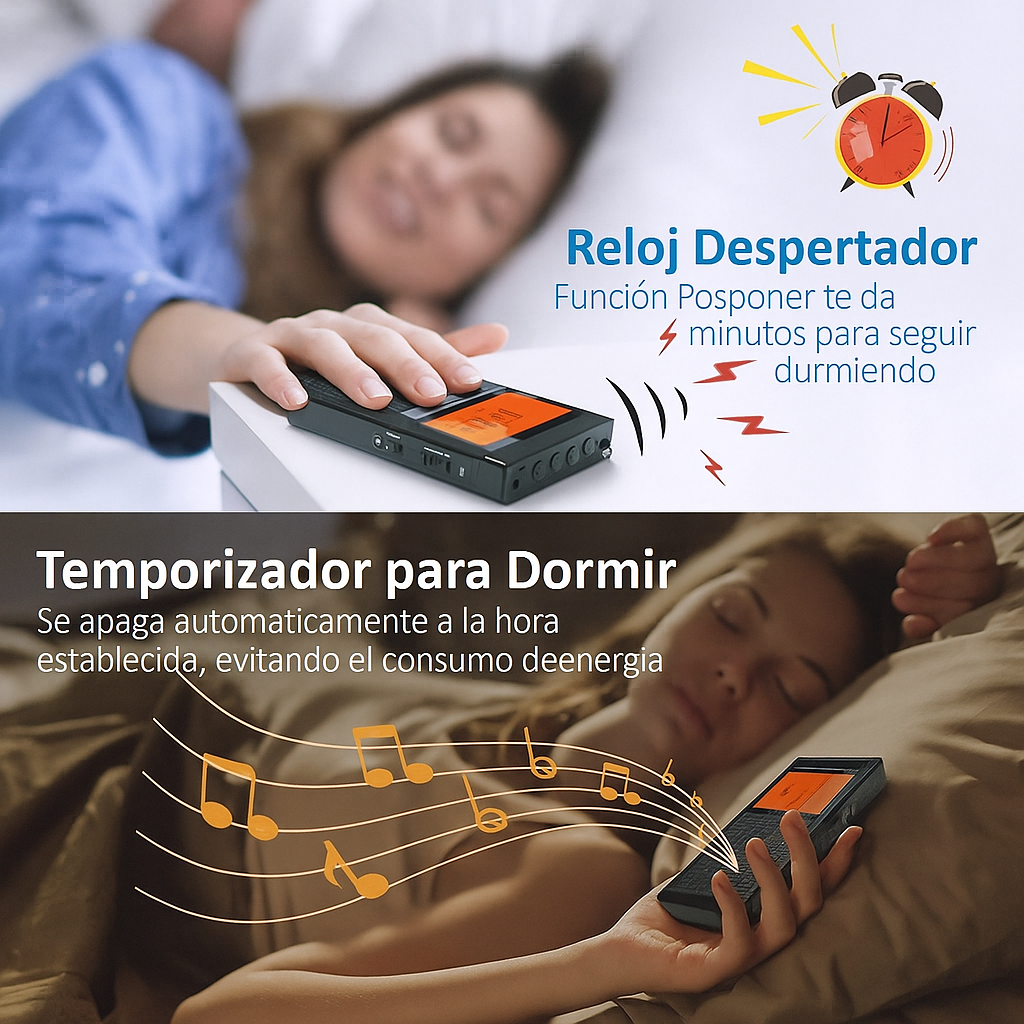 Radio Portátil de Bolsillo AM/FM con Alerta Meteorológica