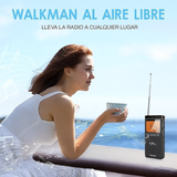 Radio Portátil de Bolsillo AM/FM con Alerta Meteorológica