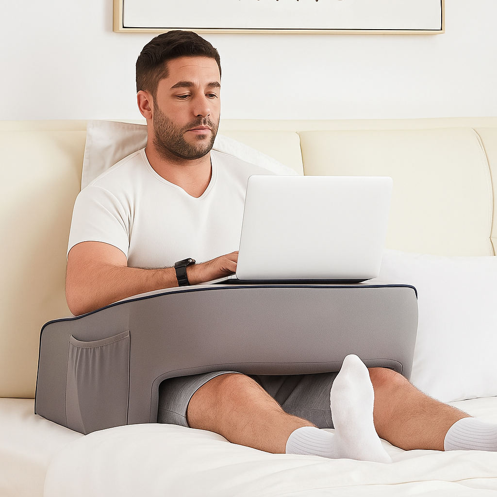 Almohada de Lectura y Escritorio Portátil para Cama