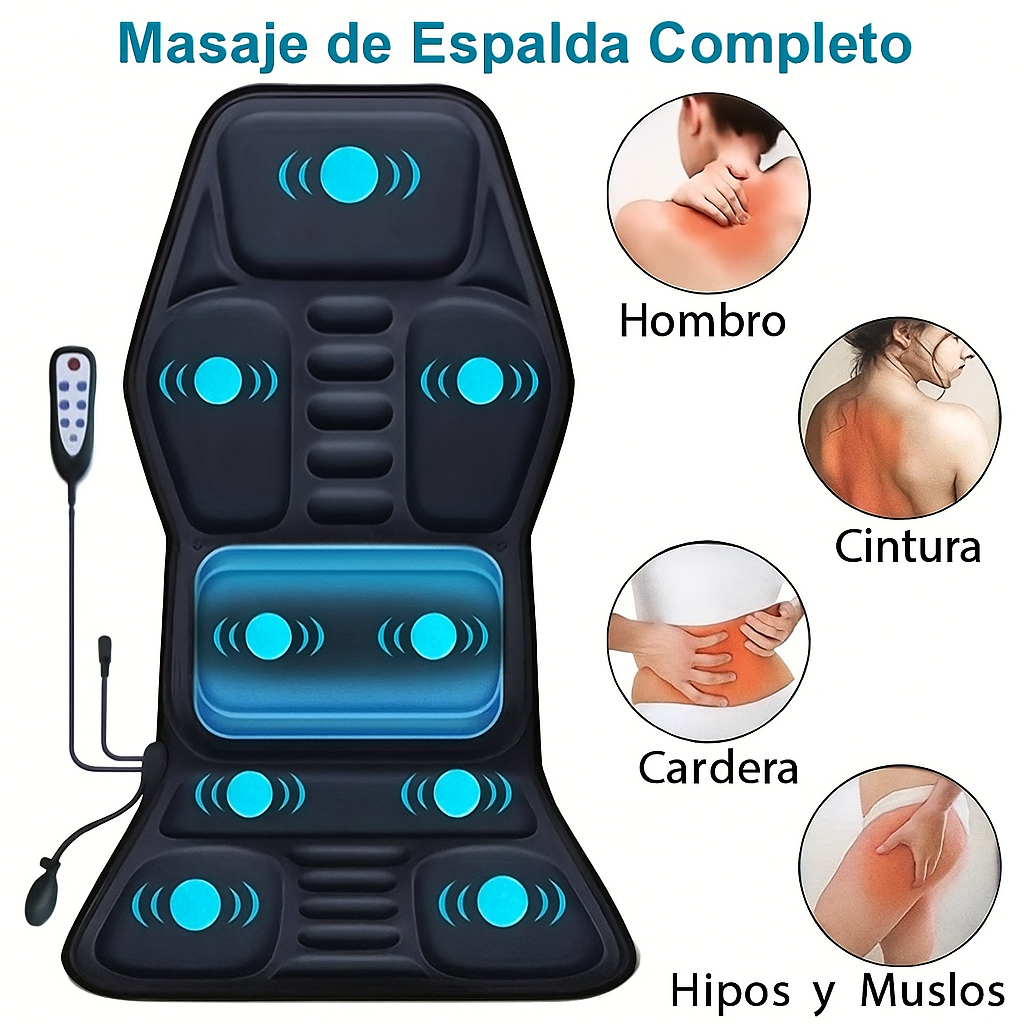 Masajeador de Espalda Completo con Calor y Vibración