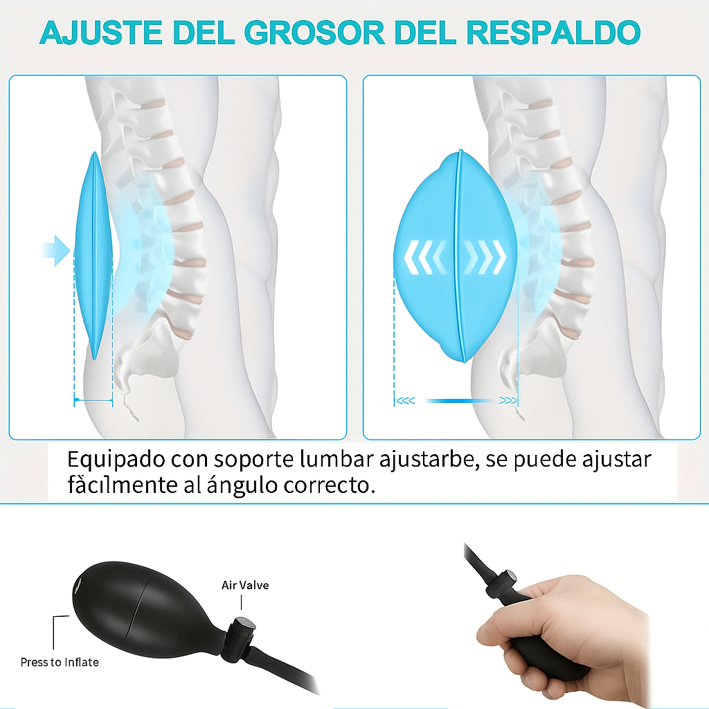 Masajeador de Espalda Completo con Calor y Vibración