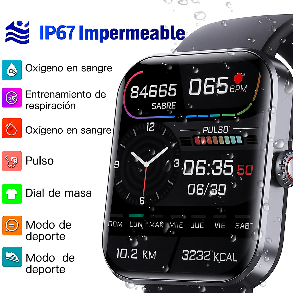 Reloj Inteligente con Monitoreo de Glucosa y Salud