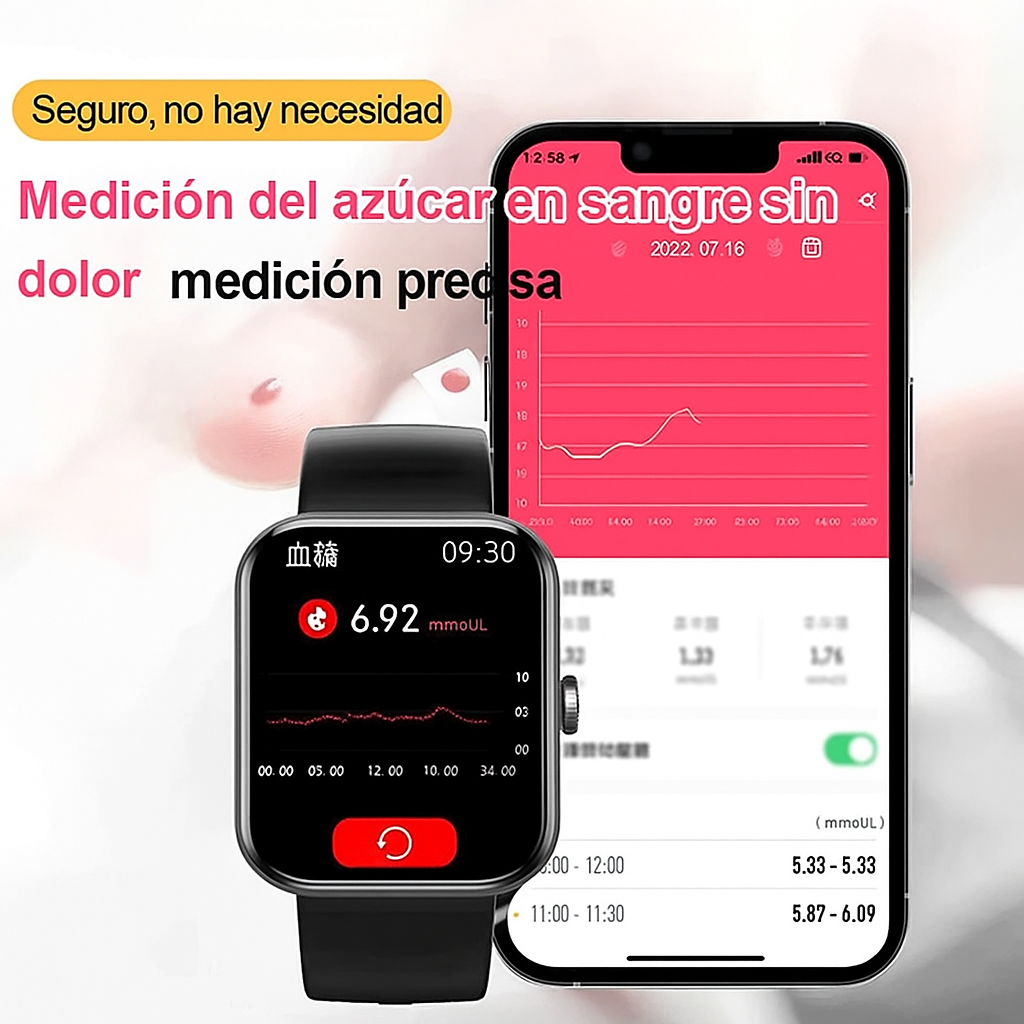 Reloj Inteligente con Monitoreo de Glucosa y Salud