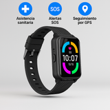 Reloj Inteligente SOS con Detección de Caídas para Mayores